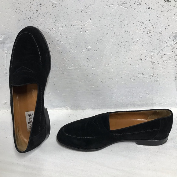 VINTAGE BOTTICELLI men’s black suede loafers main image 4